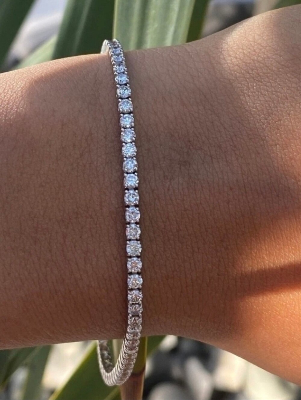 8" 9 Ct Moissanite Diamond Tennis Bracelet